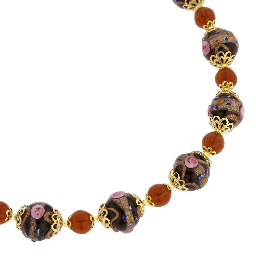 Necklace Venezia - Golden Brown