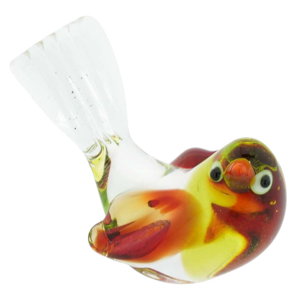 Murano Glass Baby Bird - Aqua Green