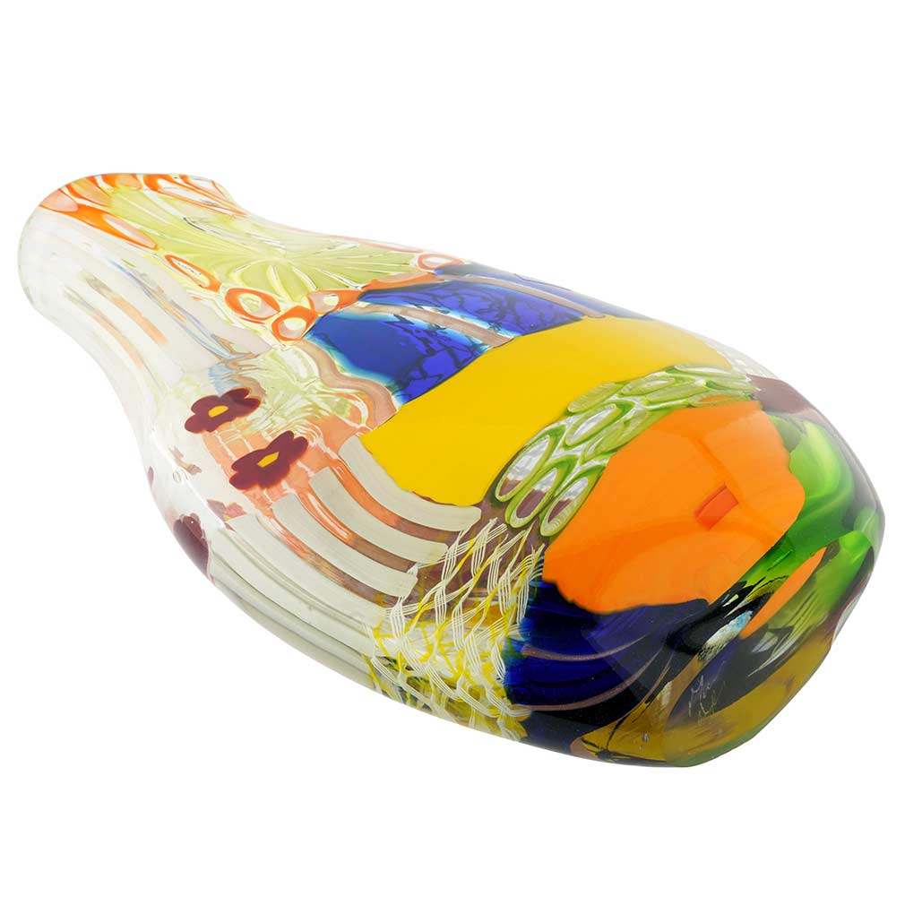 Battuto Murano Glass Vase - Summer Meadow