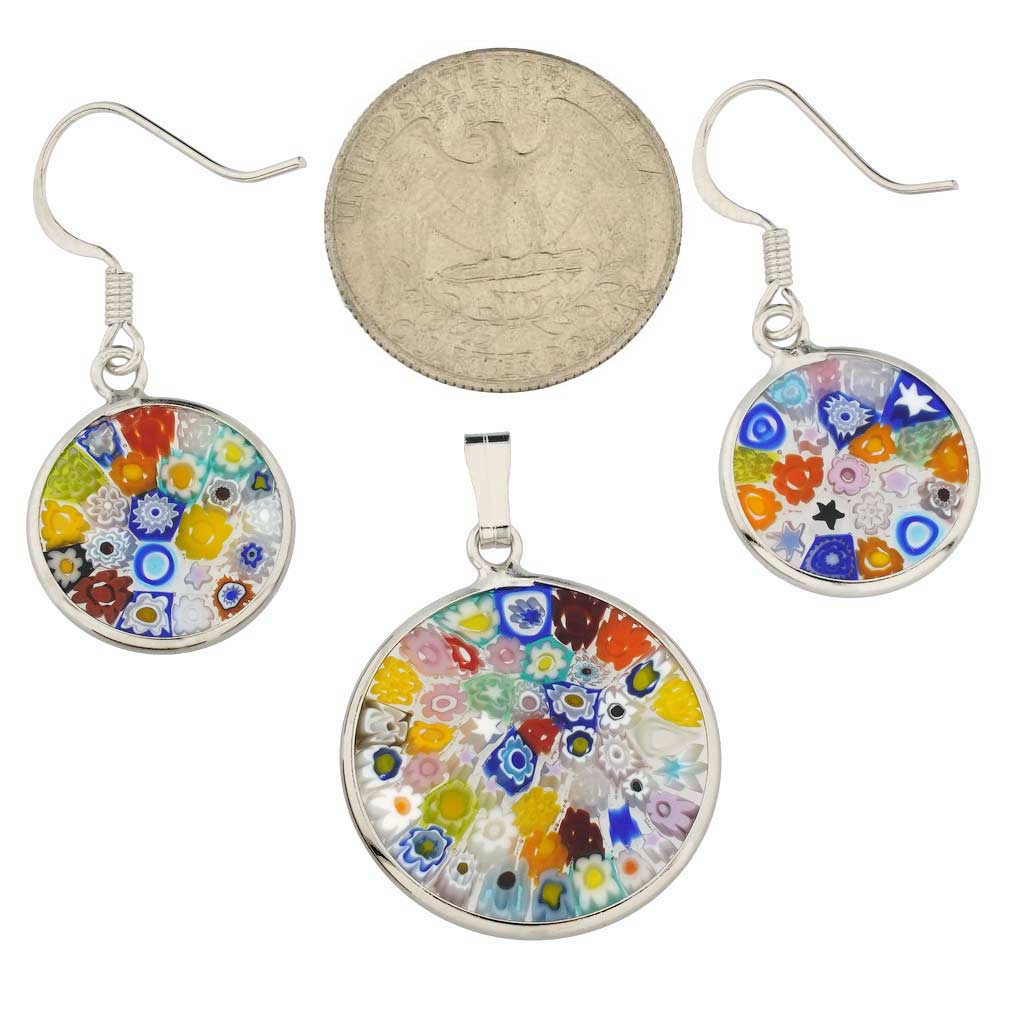 distillation speaker culture Murano Glass Necklace and Earrings Sets | Murano Glass Millefiori Necklace  and Earrings Jewelry Set - Multicolor