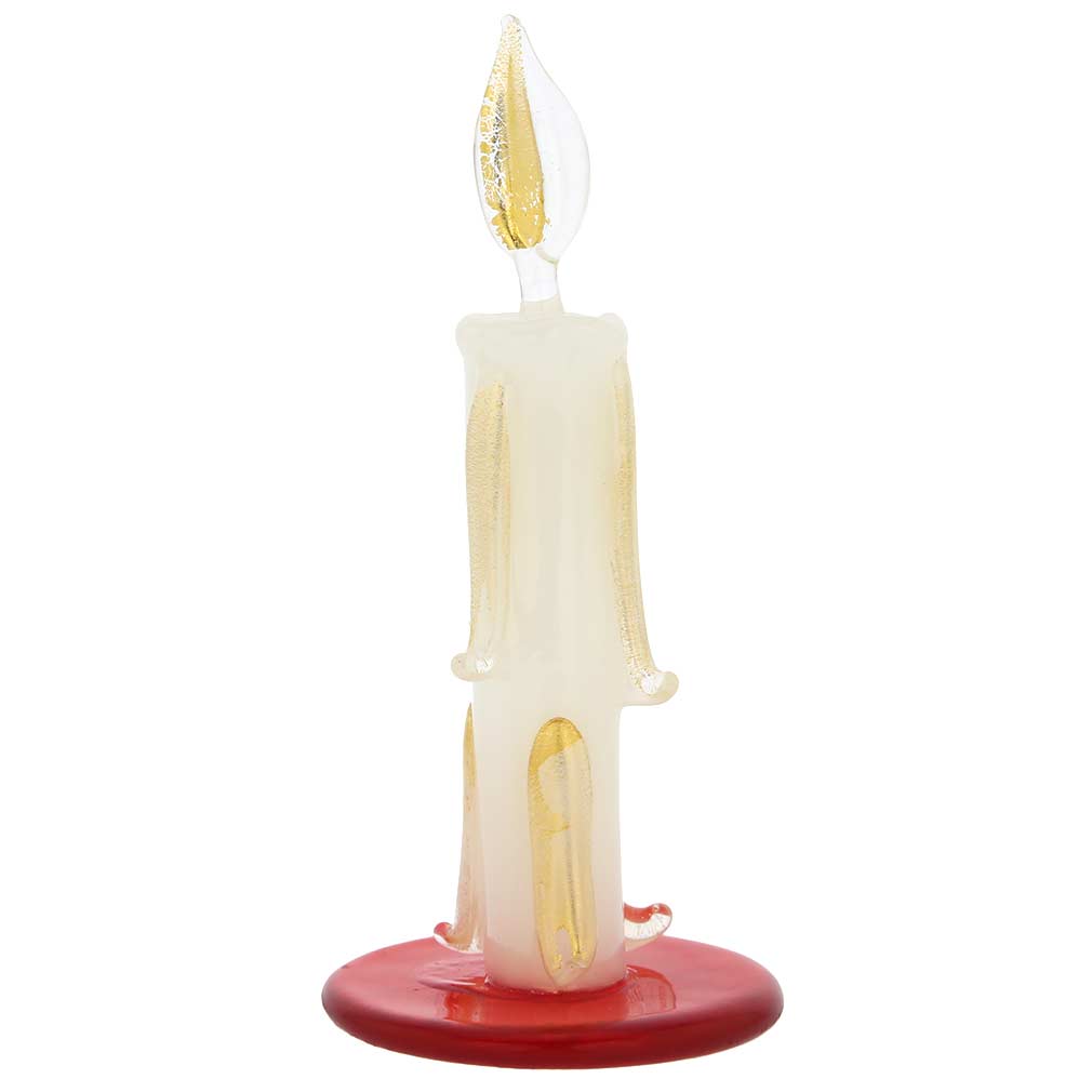 Murano Glass Golden Candle