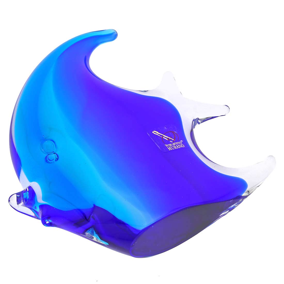 Murano Glass Fish - Aqua Blue