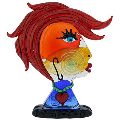 Murano Glass Picasso Hand Signs, Heads, Faces | Glass Of Venice