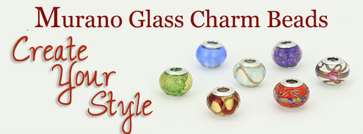 Murano Glass Charm Beads | Venetian Glass Charms