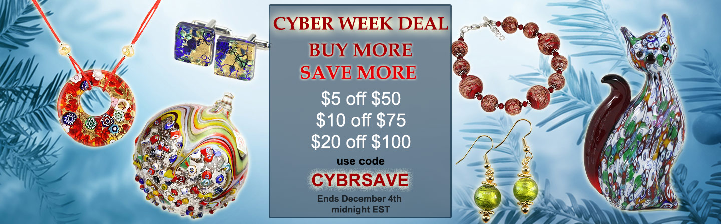 Glass Of Venice Murano Glass and Leather Cyber Week Deal