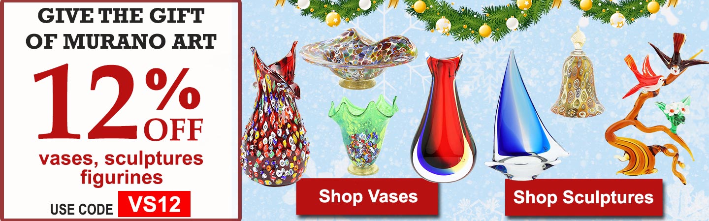 Glass Of Venice Murano Glass Vases and Sculptures Sale